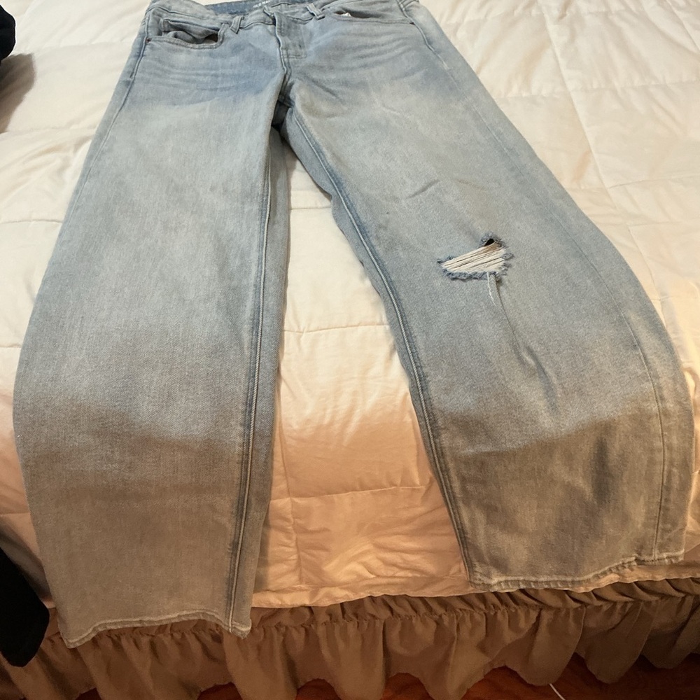 Old Navy Light Blue Wide Leg Denim - Picture 3 of 9